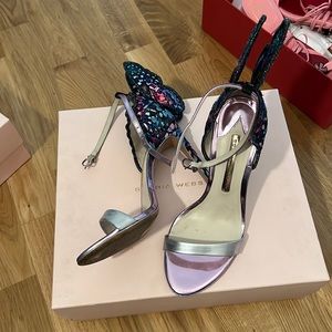 Sophia webster embroidered chiara heels